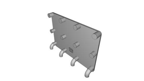 Supporto telefono pegboard - supporto,